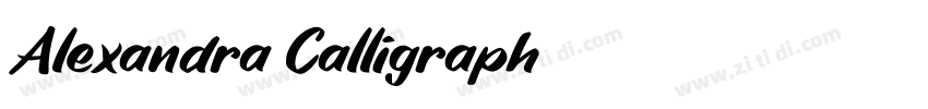 Alexandra Calligraph字体转换